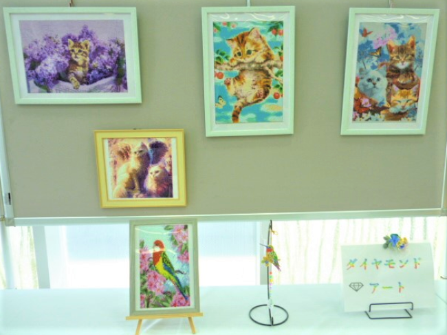大坪支店のダイヤモンドアート展