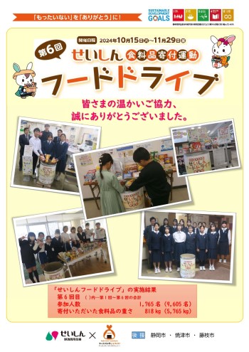 第6回せいしんフードドライブ ミニリーフレット