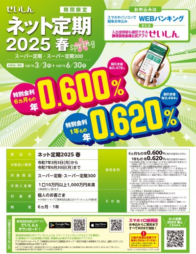 ネット定期2025 春チラシ