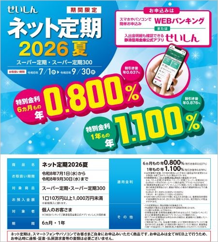 ネット定期2026春チラシ
