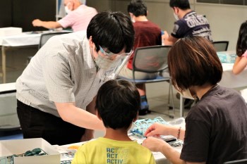 プラモデル教室の様子
