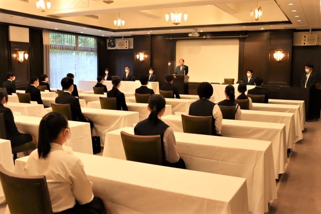 内定式の様子