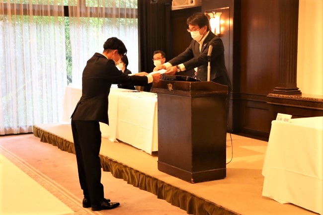 内定式の様子