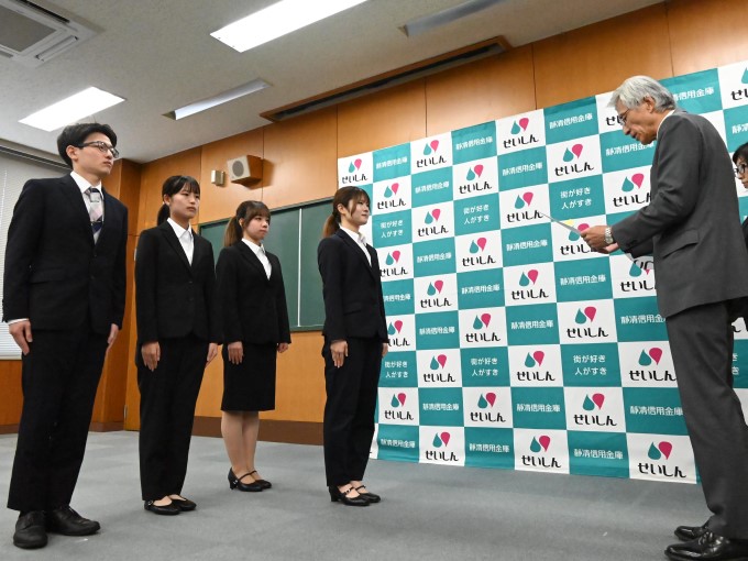 奨学生認定授与式の様子
