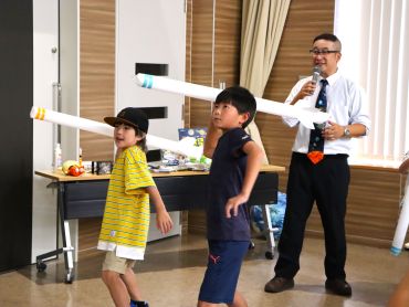 せいしん「夏休み親子教室」の様子