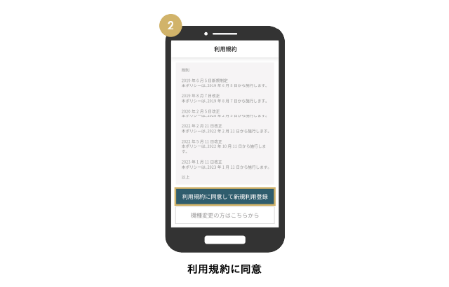 利用規約に同意